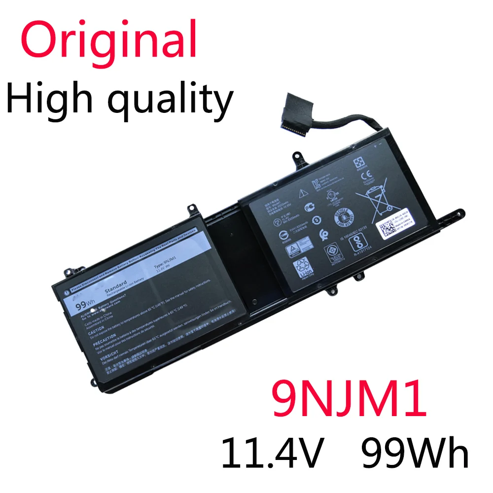 

11.4V 99WH 9NJM1 New Original Battery For For Dell Alienware 15 R3 17 R4 Series Notebook 0546FF 0HF250 44T2R HF250 MG2YH