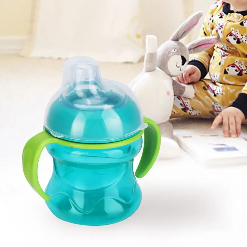 

Silica Gel Feeding Kids Toddler Newborn Baby Drink Cups Water Bottles Kids Drinking Sippy A Cup with Straw Duckbill Cup Drinker