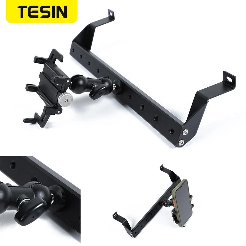 tesin gps stand holder for jeep gladiator jt 2018 car mobile phone support holder accessories for jeep wrangler jl 2019 free global shipping