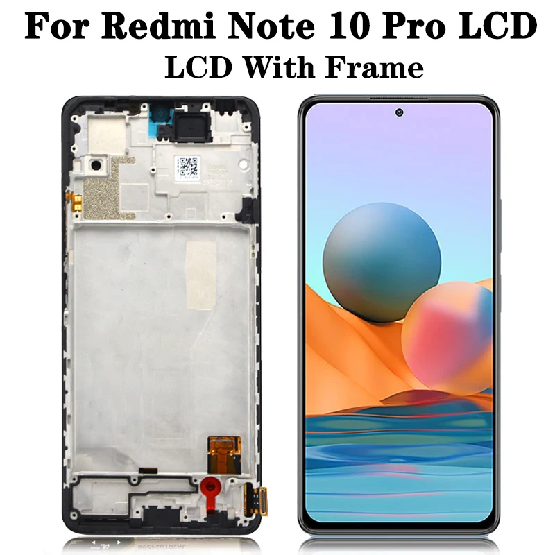 Дисплей 6 67 '➪ + для Xiaomi Redmi Note 10 Pro ЖК-дисплей с сенсорным экраном и