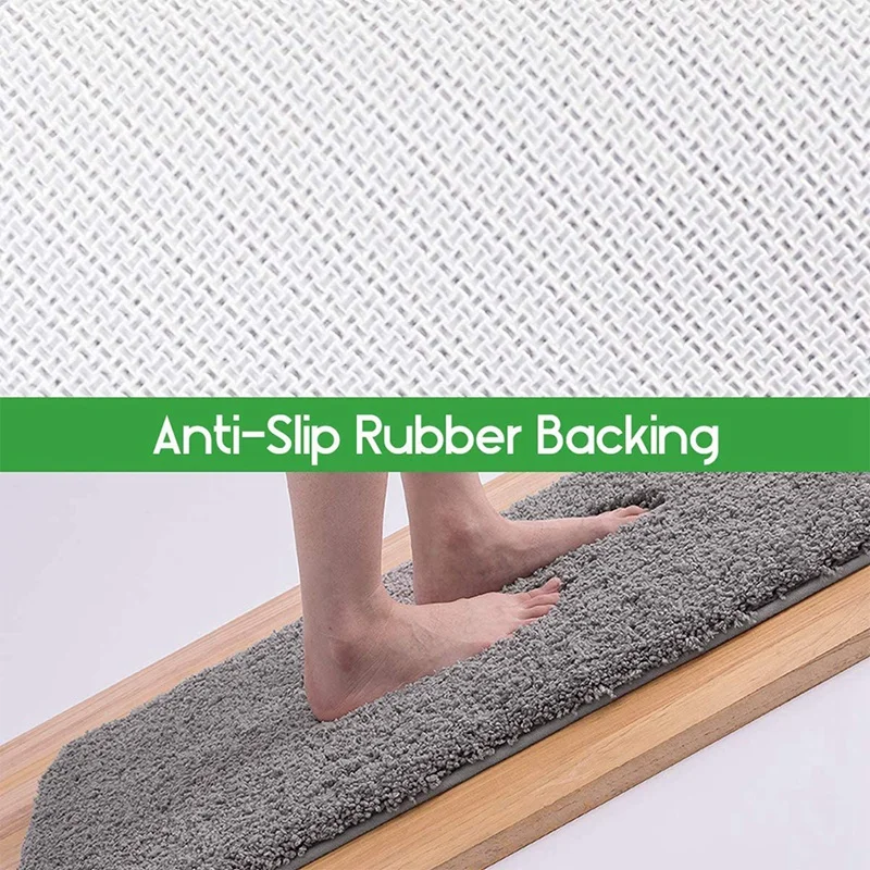 

Non-Slip Bath Mat, Bathroom Carpet, Toilet Fluffy Bath Carpet, Bath Mat, Bathroom Rugs for Shower, Bathtub & Toilet