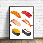 Паб, бар, суши, еда, холст, живопись, абстрактные настенные художественные картины для гостиной, современные кухонные Декоративные плакаты и принты