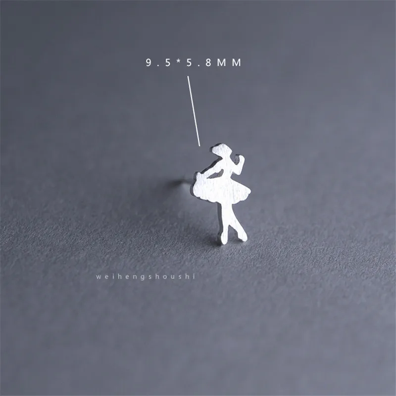 Гипоаллергенные серьги для танцовщицы маленького балета простые женские модные