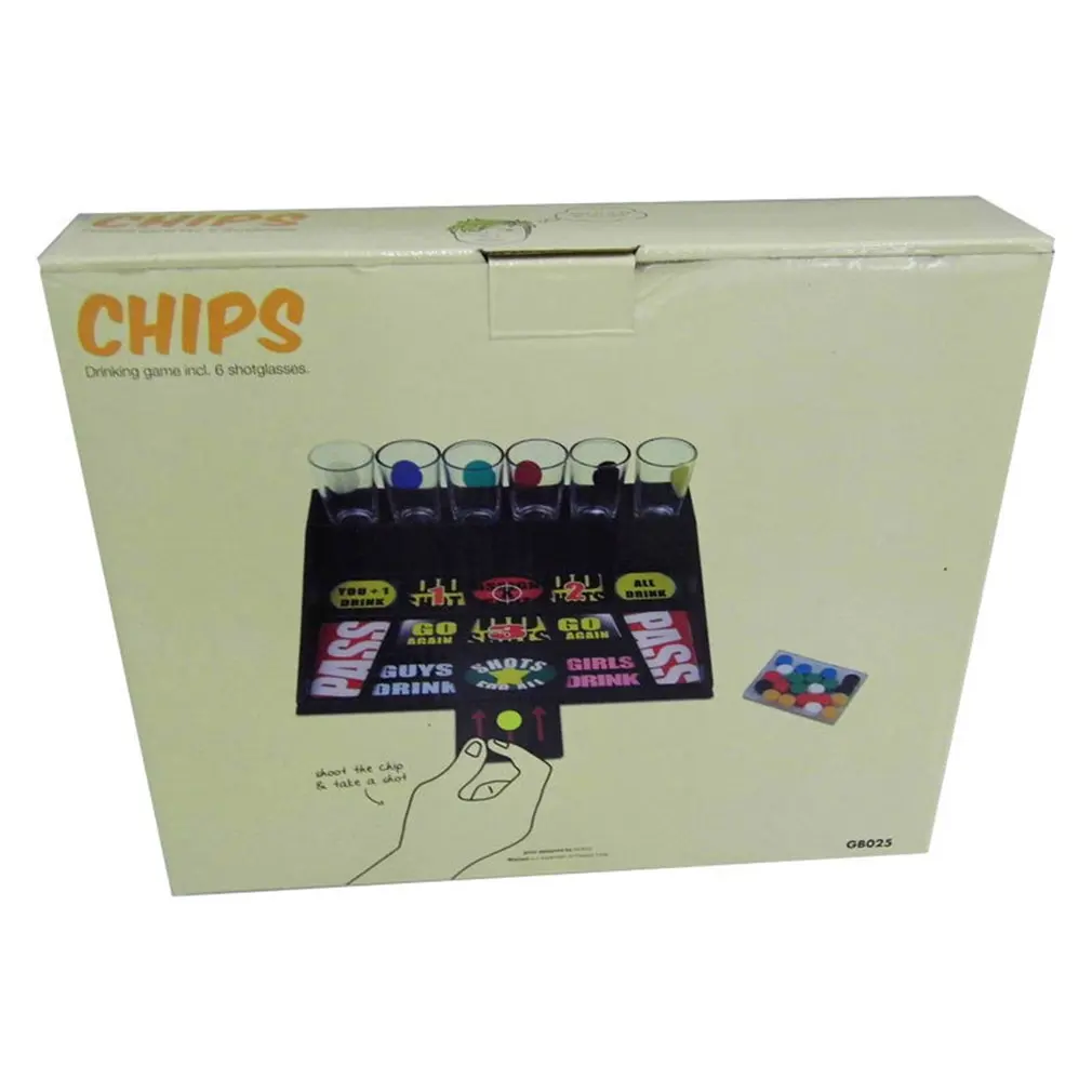 Простая и забавная игра в бокал шрапнель популярная Европе для вина портативная