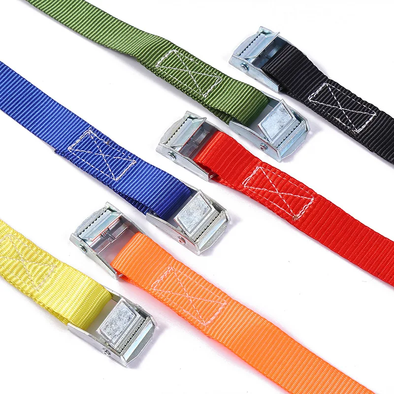 

5Pcs/Set 3 Meters Auto Luggage Trailer Fixed Strap Rope Quick Release Cam Buckle Tie Down for Motorcycle Bike Cargo Straps Rope