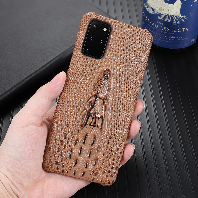 Роскошный чехол из натуральной кожи под крокодиловую кожу для смартфона Samsung Galaxy