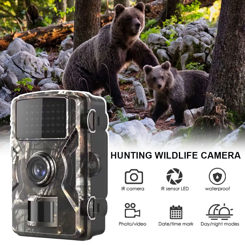 Outdoor Hunting Camera 12MP 1080P Wild Animal Detector HD Waterproof Infrared Cam Night Vision Wildlife Wireless Surveillance | Спорт и