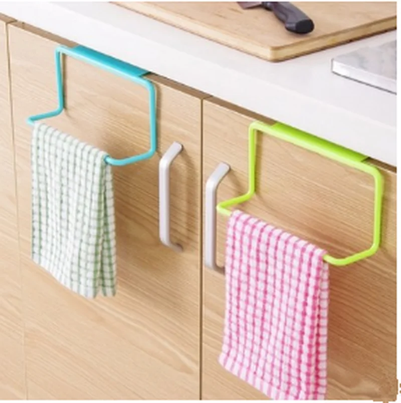 

New Kitchen Organizer Towel Rack Hanging Holder Bathroom Cabinet Cupboard Hanger Shelf For Kitchen Supplies Accessories