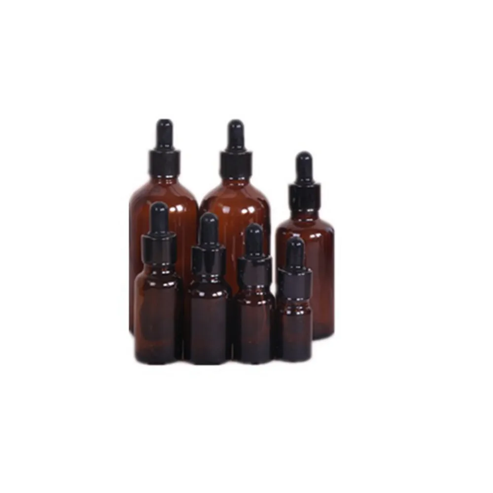 

Hot Sale 5 -100ml Amber Glass Dropper Bottle Jars Vials With Pipette For Cosmetic Perfume Essential Oil Bottles