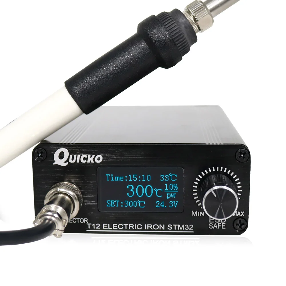 QUICKO STM32/CKS OLED 1 3 дюймов T12 паяльная станция с Русский корейский Английский