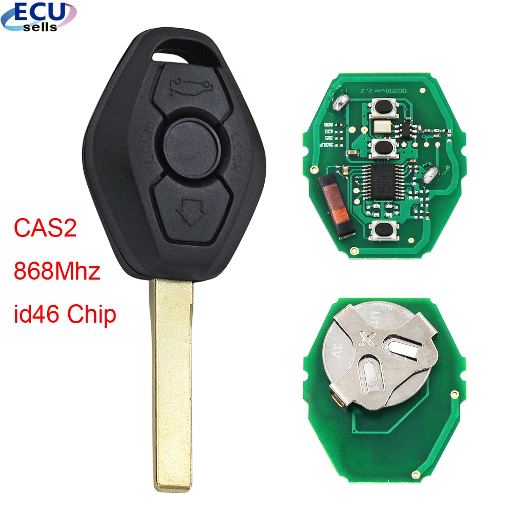 3 кнопки 868 МГц дистанционный ключ для BMW 5 7 серия X3 с PCF7935 46 чип CAS2 системы|Ключ от
