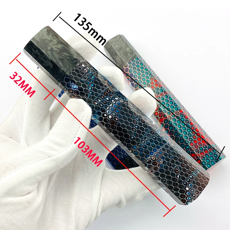 1 шт. восьмиугольная ручка для кухонного ножа в японском стиле из углеродного