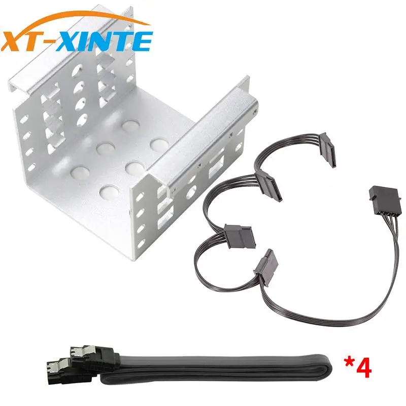 XT-XINTE 4-Bay 2 5 дюймов до 3 жесткий диск HDD Caddy внутренний Монтажный кронштейн адаптера