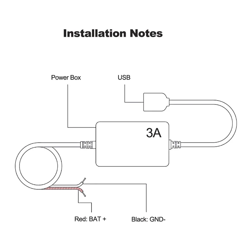 OBDPEAK 3 м Mini USB DC 12/30 в 5 В 3A автомобильное зарядное устройство жесткий провод набор