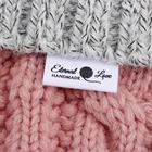 Заказная швейная этикетка, сшитая на хлопчатобумажной ткани-складные бирки, хлопковая лента, Подгонянная с вашим именем бизнеса (MD3069)