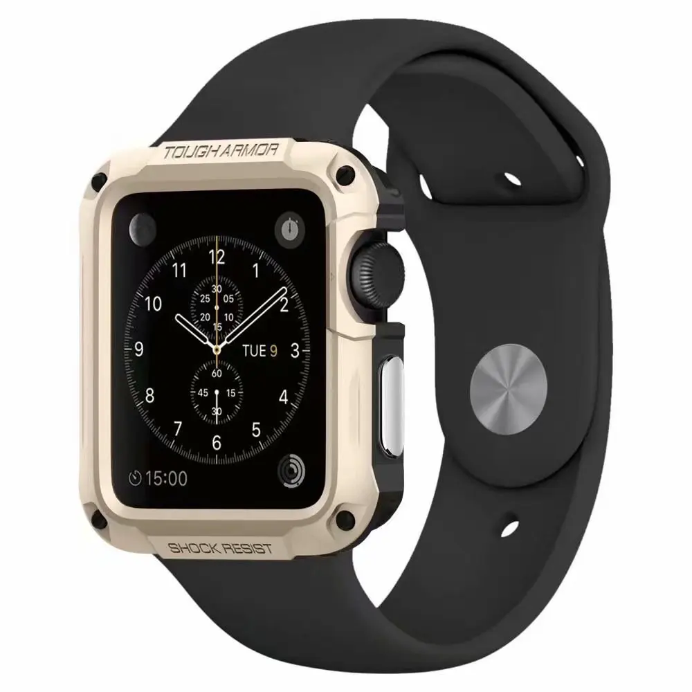 Жесткий Полный Чехол для Apple Watch 42 мм 38 40 44 ударопрочный защитный чехол со