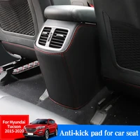 car back anti kick cushion for hyundai tucson 2015 2020 rear seat passenger anti dirty kick pad accessories