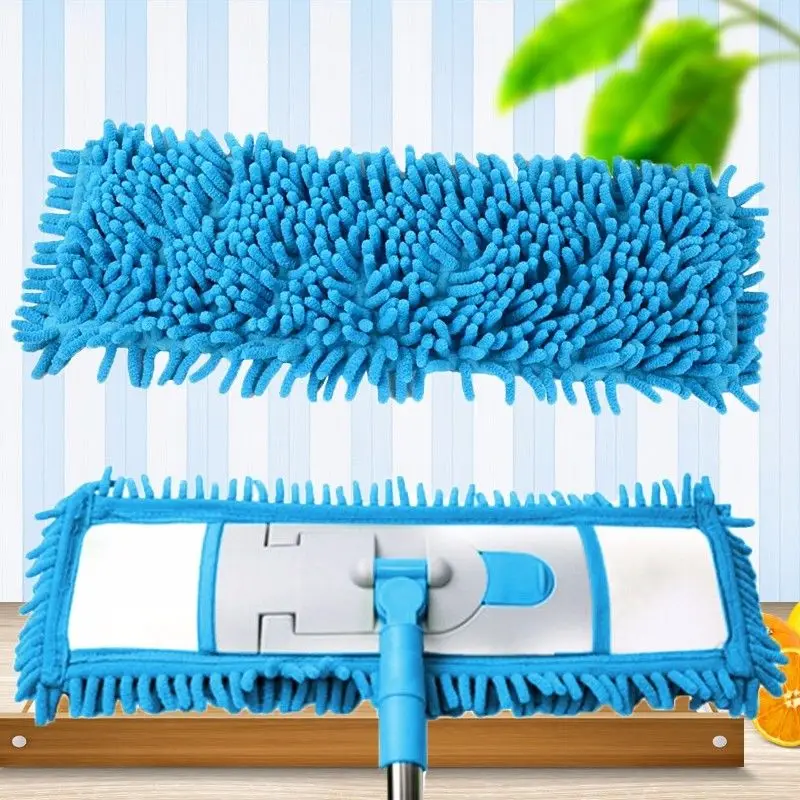 

41x12 cm Household Floor Cleaner Microfiber Chenille Mop Head New Extendable Replaceable Mops Top Blue Cleaning Supplies
