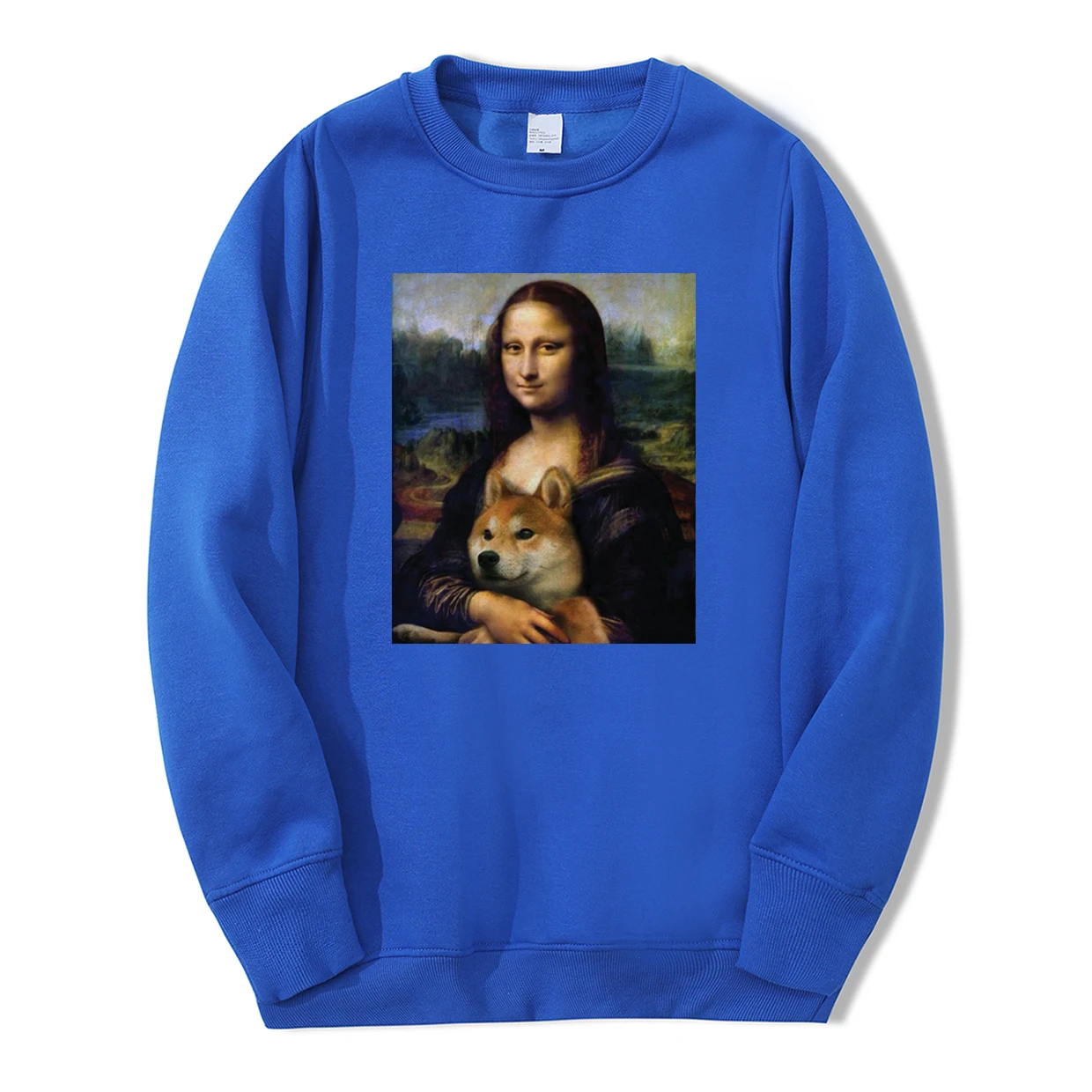 Осень-зима, мужские толстовки с капюшоном Mona Lisa shiba Inu Doge, спортивный костюм, модные мужские флисовые повседневные теплые толстовки в стиле хип-хоп с животными