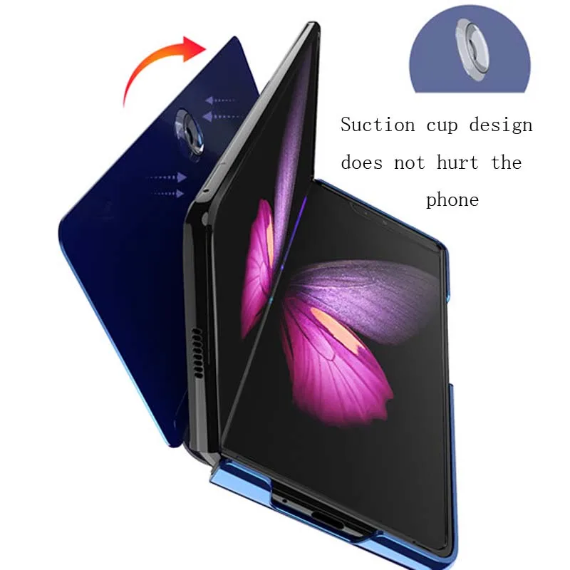 

Funda Flip Case For Samsung Galaxy Z Fold 2 W21 W20 Z Fold 15G Plating Mirror Coque PU Leather Shell Phone Case Cover KS1033