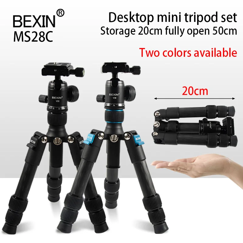 

BEXIN New Phone Tripod Stand 19inch Universal Photography for Gopro iPhone Samsung Xiaomi Huawei Phone carbon fiber Mini Tripod