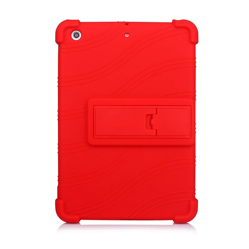 Красный SZOXBY для Apple Ipad Mini 1 2 3 7,9 дюймов силиконовый чехол для планшетных ПК анти-осенний Корпус кронштейн Hockproof ударопрочный Стенд мягкий чехол - Цвет: Красный