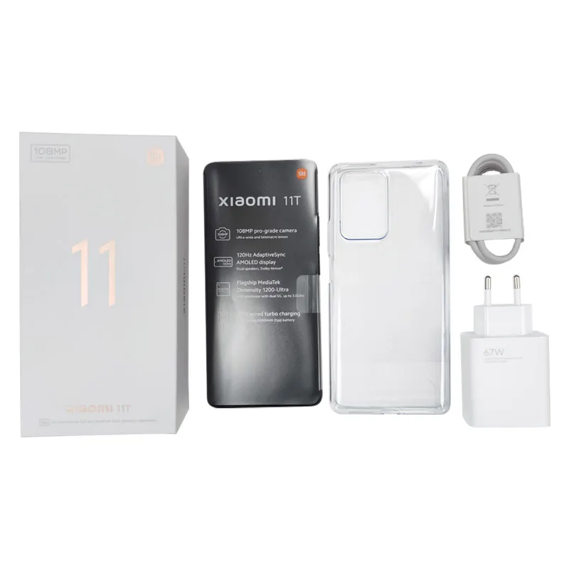 Kup Wersja Globalna Xiaomi 11T Smartphone 128GB/256GB MediaTek Dimensity 1200-Ultra Octa Core 108MP Kamera 5000mAh NFC 67W ładowanie