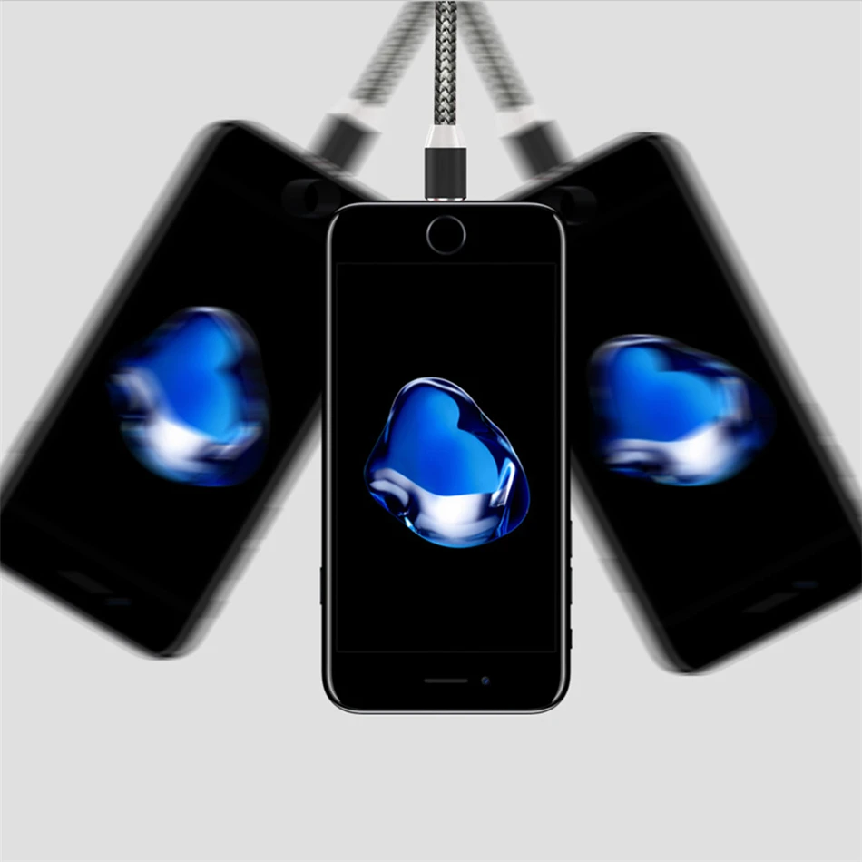 Магнитный usb-кабель для быстрой зарядки, магнитный кабель типа C для зарядки и передачи данных, шнур для мобильного телефона, 1 м, 2 м, кабель Microusb type-C для iPhone