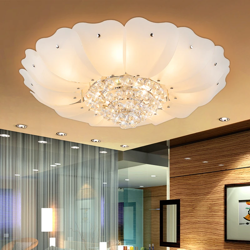 Современные Хрустальные потолочные светильники украшение для отеля ресторана