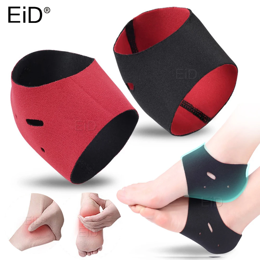 

EiD 2Pcs Heel Protector Feet Care Socks Heel Thin Socks with Hole Foot Skin Care Protectors Foot Care Relief Plantar Fasciitis