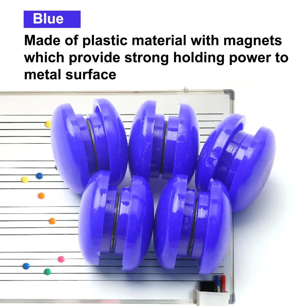 Разноцветные Круглые пластиковые магниты 40 шт. магнитные наклейки для белой