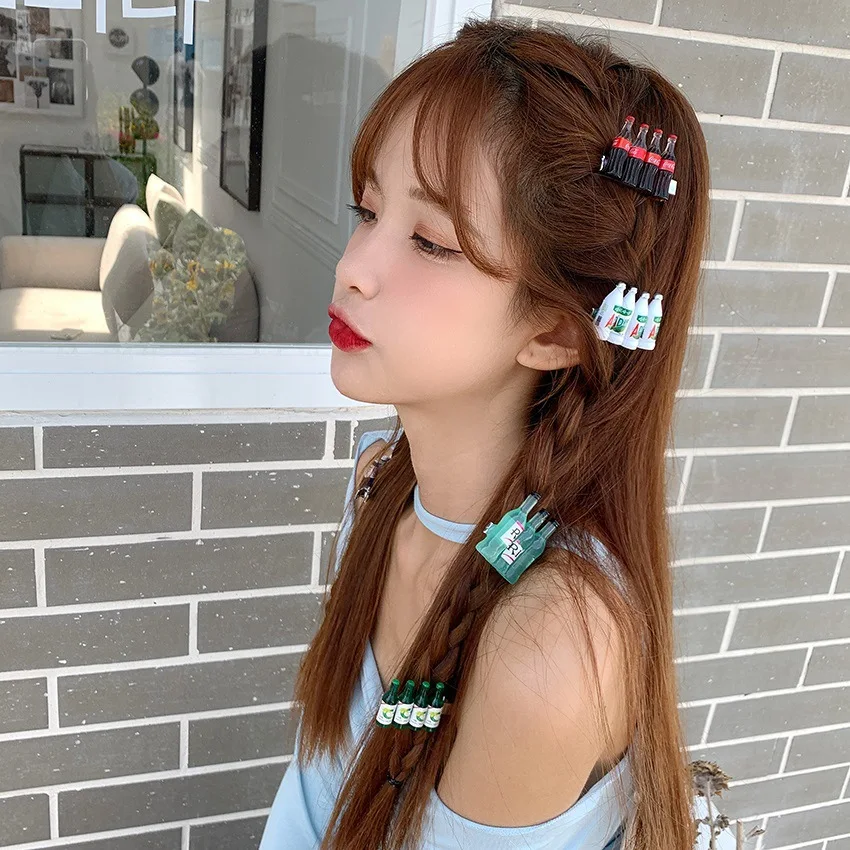 

Simulation Girl Funny Funny Headdress Cute Clip 2021 Bottle Hair Clip DIY Craft