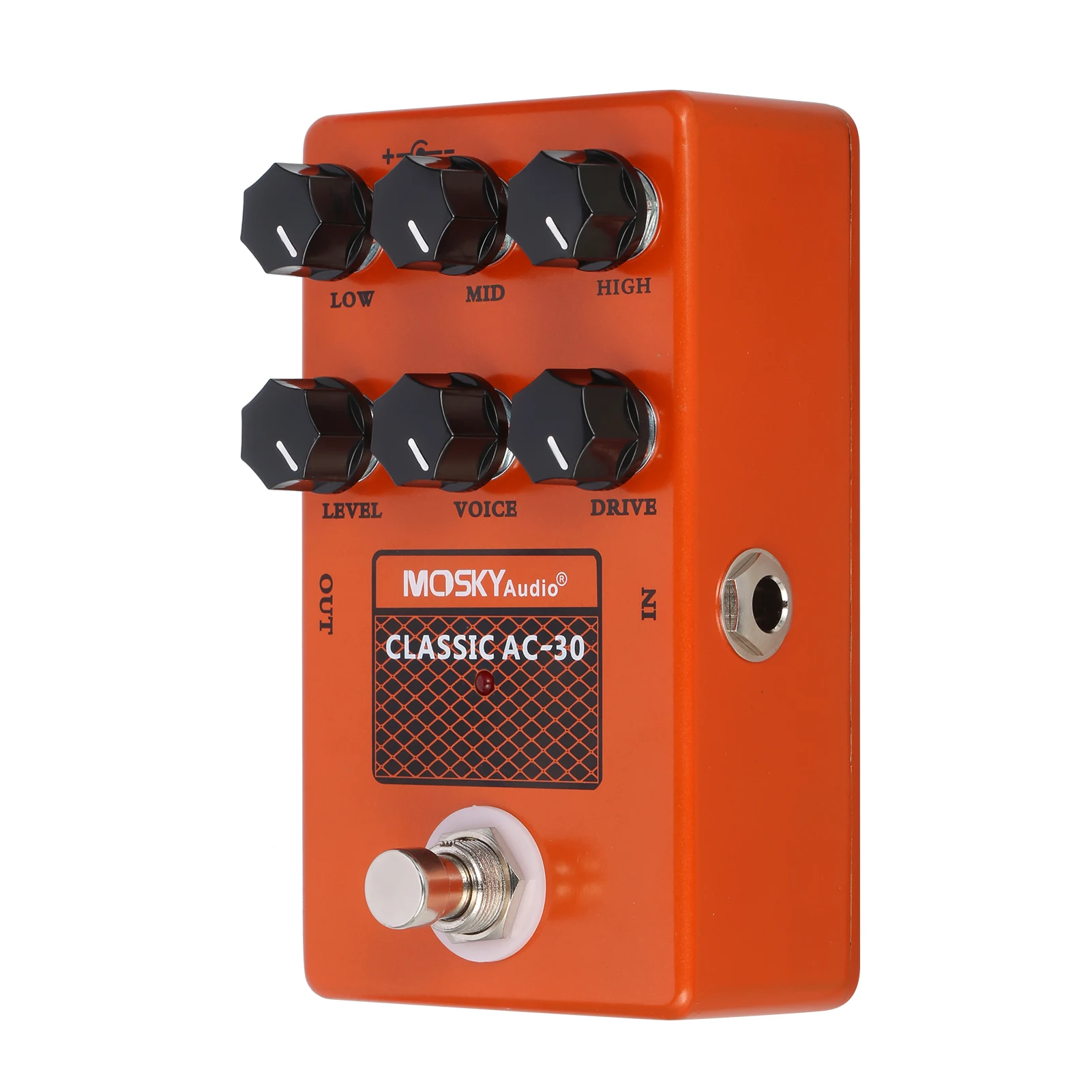 

MOSKYaudio Guitar Cabinet Simulator Speaker Emulator Guitar Effect Pedal with Level/Low/High/Mid/Drive/Voice Controls