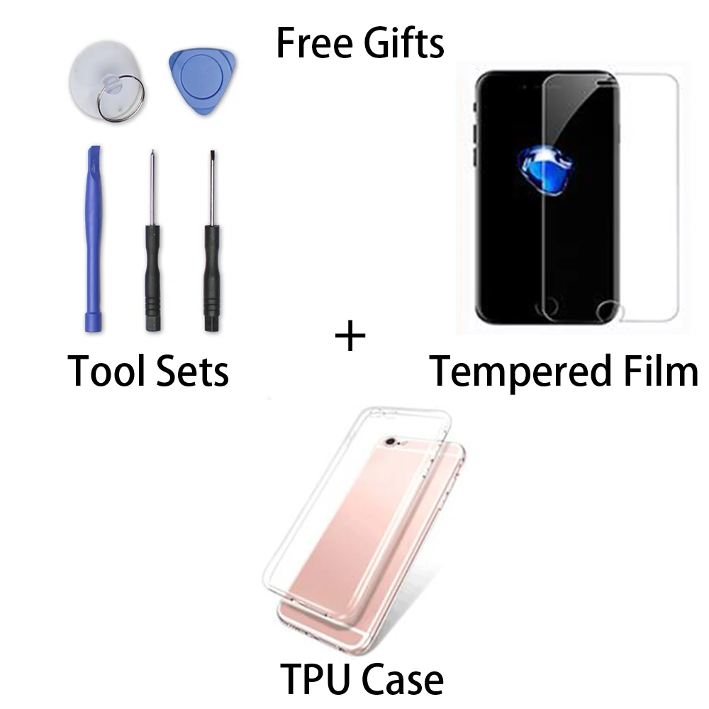 Черный/белый Pantalla lcd для iPhone 6S Plus 3D экран дисплей Мобильный телефон дигитайзер без