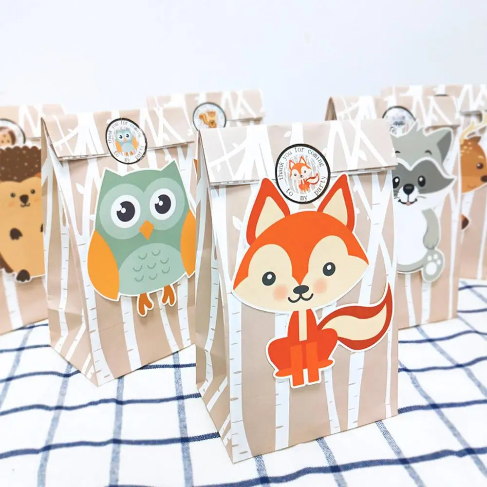 OurWarm бумажные подарочные пакеты в стиле сафари товары для детского дня рождения