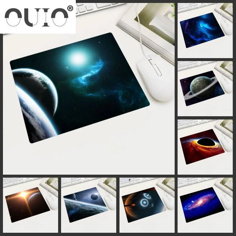 

OUIO Universe Starry Sky 22x1 8 Коврик для мыши маленькие коврики для семейных игровых ноутбуков резиновый коврик для мыши Коврик для мыши Настольный игр...