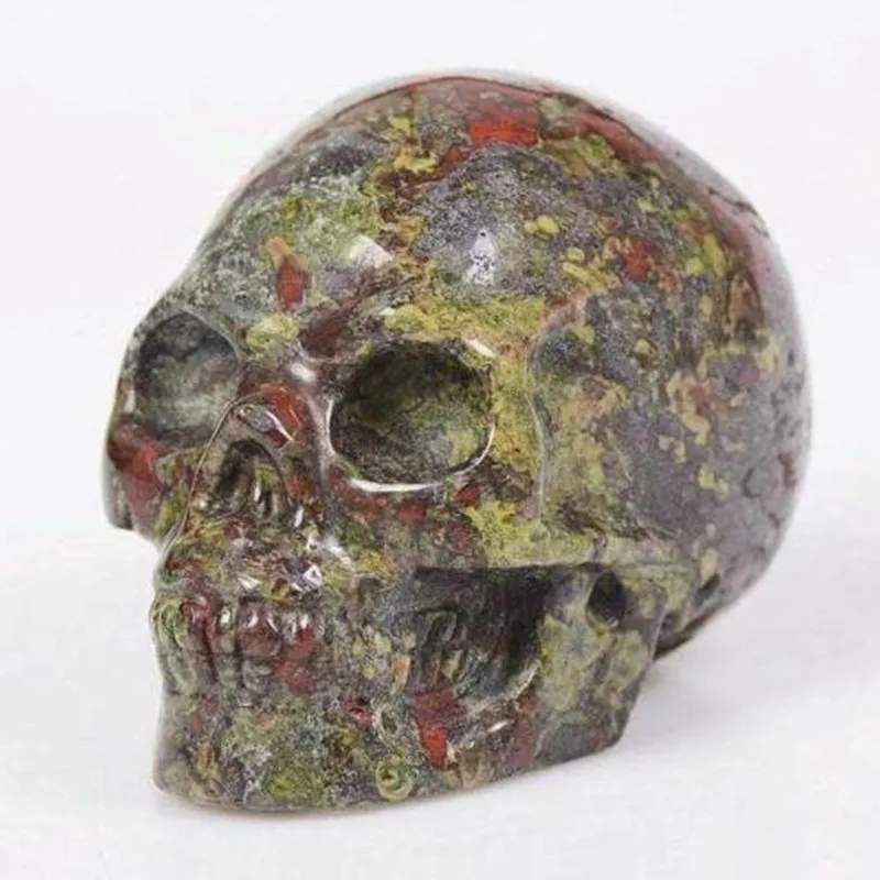 

3'' Dragon Blood Stone Bone Specimen Healing Reiki Clinozoisite Gem Statue