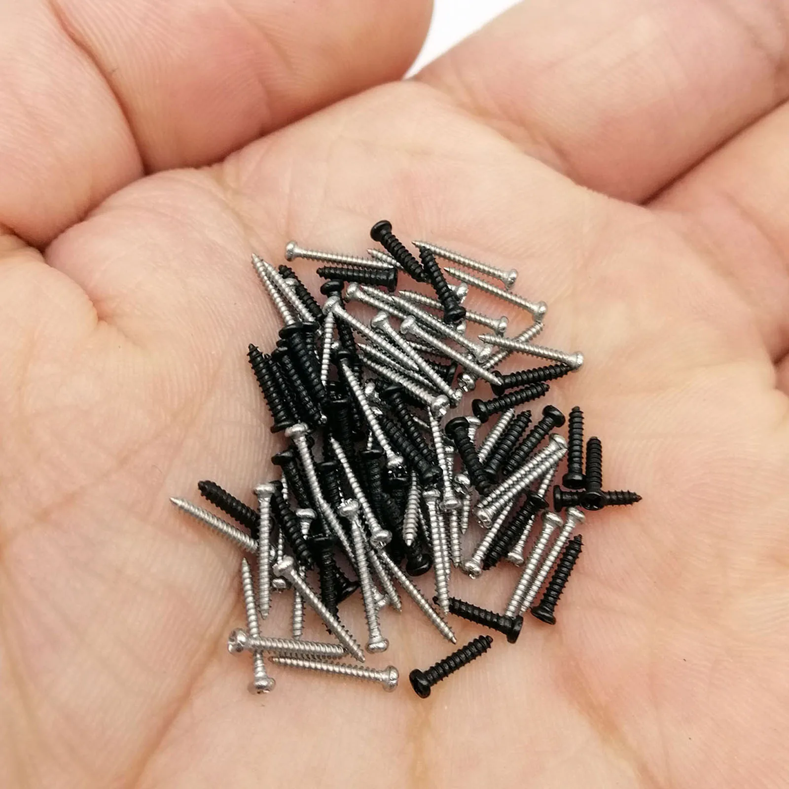 100 шт. M1 M1.2 M1.4 M2 M2.6 M3 M4 маленький Micro Нержавеющая сталь Черный углеродный крест