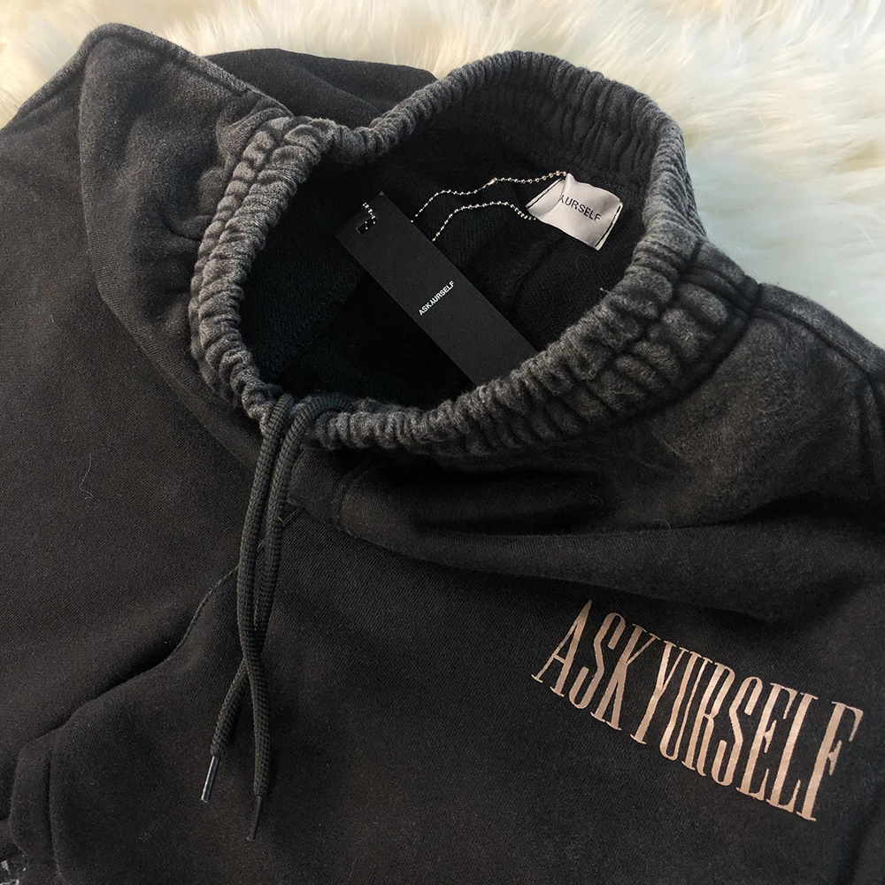 Спортивные штаны ASKYURSELF из старой тяжелой ткани модная брендовая одежда для