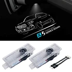 2 шт. X5 Poweredby Автоспорт логотип свет для BMW X5 F15 F85 E53 E70 G05 BMW X5 Poweredby Автоспорт Добро пожаловать светильник дверь автомобиля свет