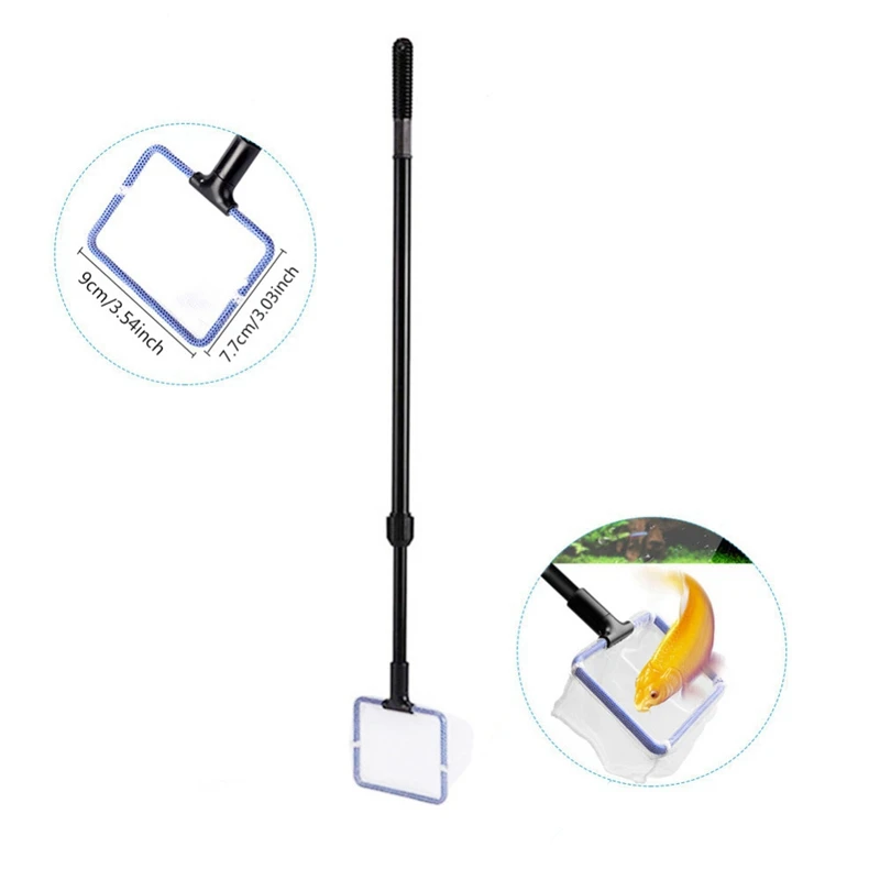 

5 In1 Aquarium Tank Kit Gravel Cleaners Complete Clean Fish Net Gravel Rake Algae Scraper Fork Sponge Brush Glass Cleaner Tool