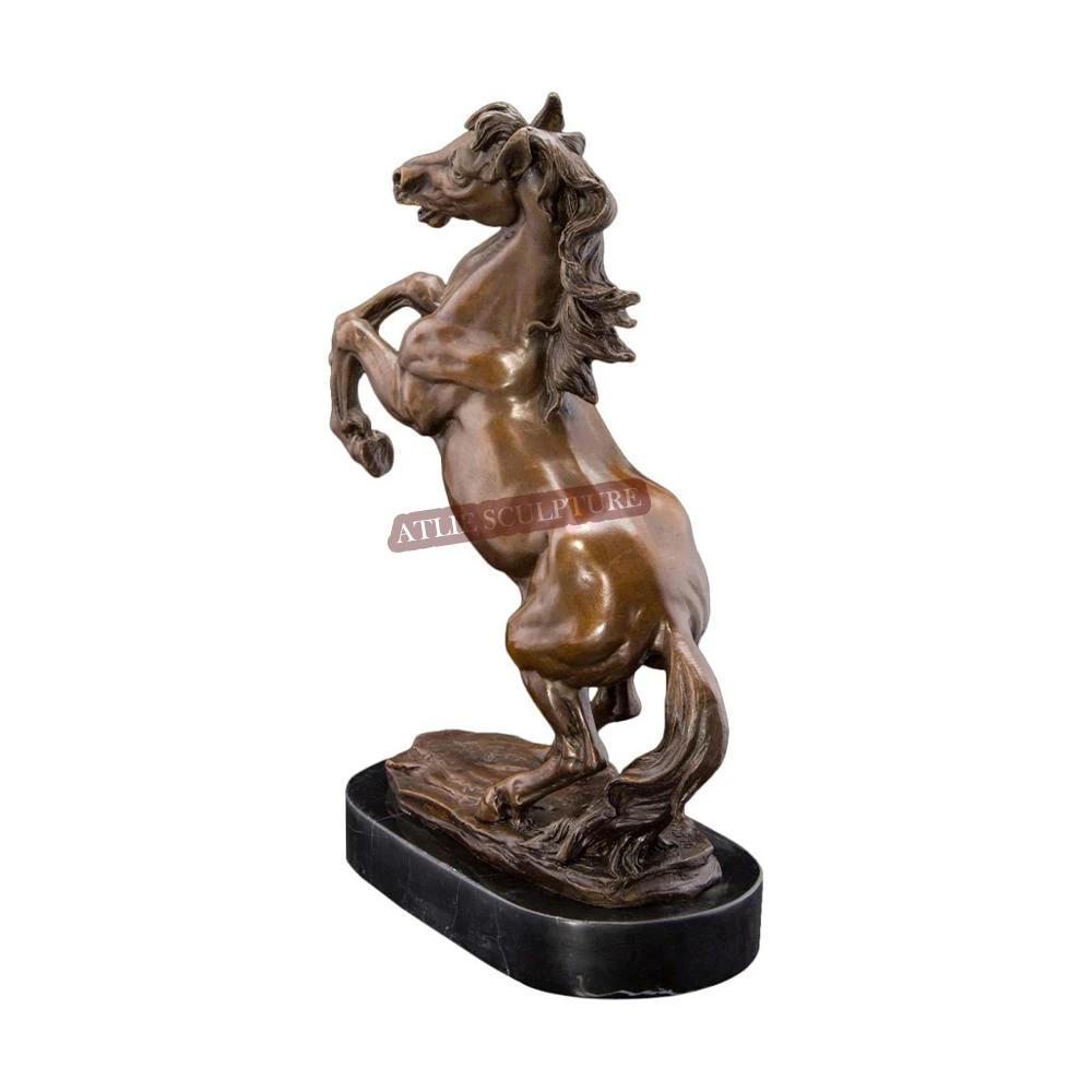 

Jumping Horse Statue Hot Cast Bronze Animal Sculpture Chinese Zodiac Art Office Desk Home Decor Ornament