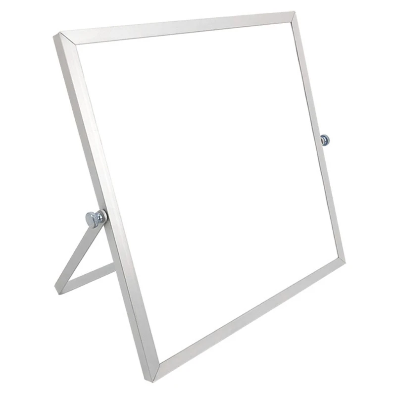 

Small Dr y Erase White Board Magnetic Desktop 10"X10" Double-Sided White Board