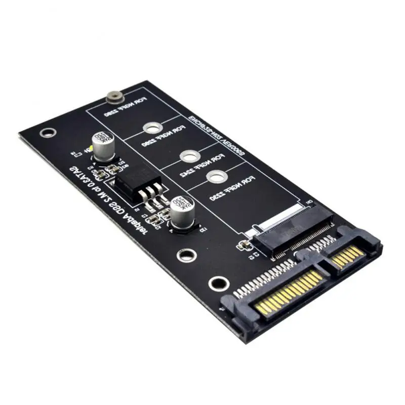 Адаптер NGFF M.2 M2 SATA3 Raiser к SATA адаптер SSD Плата расширения B Key Suppor 30/42/60/80 мм (не NVME M2.SSD) |