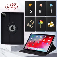 tablet case for apple ipad air 4air 1air 2air 3 360 rotating pu leather bracket protective cover free stylus