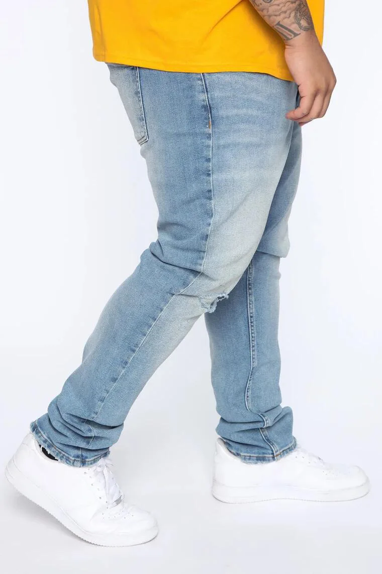 

2020 New Mens Straight Leg Jeans Ripped Hole Loose Casual Vintage Denim Pants Brand Designer Blue Jeans Hombre Man Plus Size 3XL
