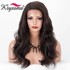 Парик Kryssma темно-коричневый, длинные волнистые синтетические парики, парики для косплея для женщин, парик из термостойкого волокна для хэллоуивечерние