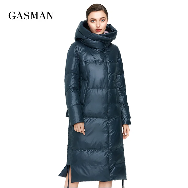

GASMAN 2021 New warm long thick parka Women's winter jacket for womens hooded outwear clothes Female coat women down jacket 027