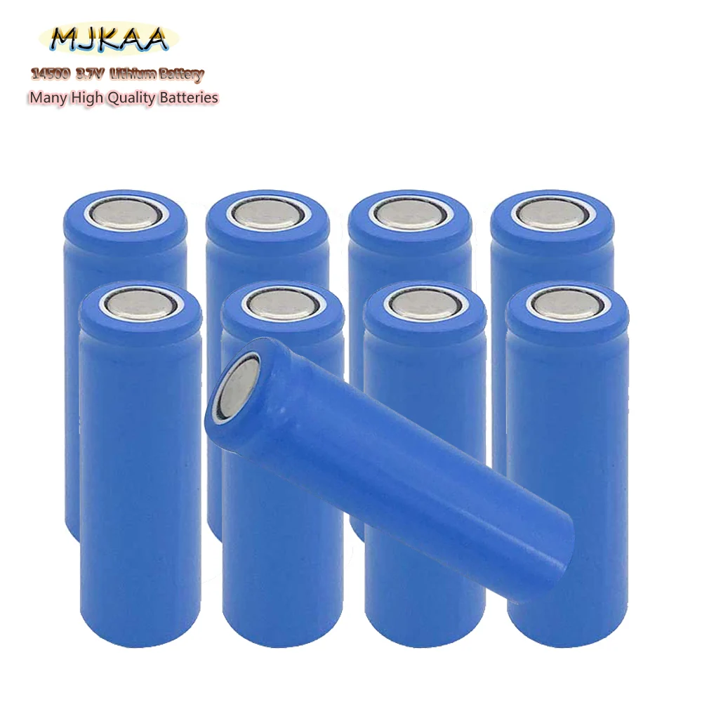 MJKAA 6 шт аккумуляторная батарея 1200mAh 14500 литий ионный 3 7 V Для мобильный фонарик с
