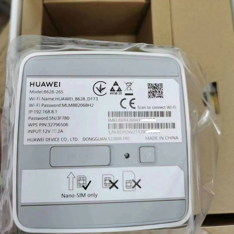 

Unlocked Huawei 4G CPE Pro 2 B628-265 Router LTE Cat12 Up To 600Mbps 2.4G 5G AC1200 Lte WIFI Router PK B818-263 B715 B525s-65a